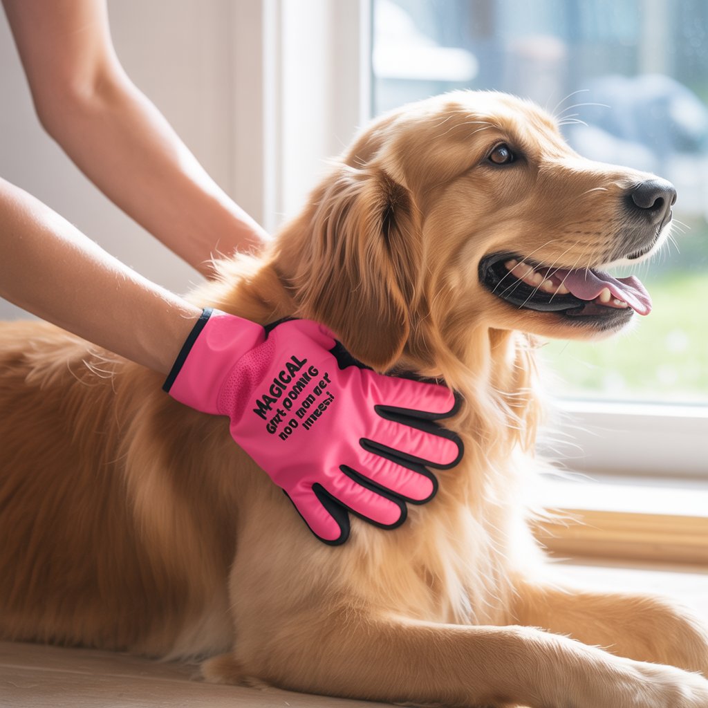 Magical Pet Grooming Glove – No More Pet Hair Mess!