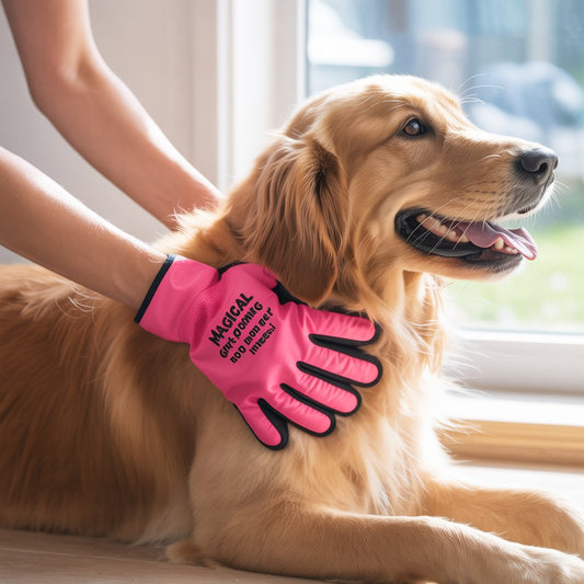 Magical Pet Grooming Glove – No More Pet Hair Mess!